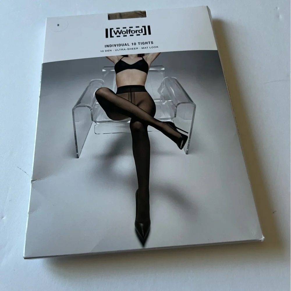 WOLFORD INDIVIDUAL 10 TIGHTS FAIRLY LIGHT SIZE SMALL NWT